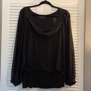Black long sleeves blouse